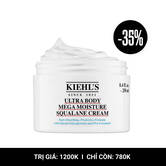 Jar of Kiehl’s Ultra Body Mega Moisture Squalane Cream – 8.4 fl oz/250 ml size