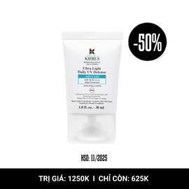 Gel Chống Nắng Kiehl's Ultra Light Daily UV Defense Aqua Gel