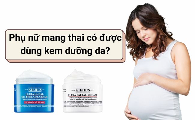 Phụ nữ mang thai có thể dùng kem dưỡng da lành tính, an toàn