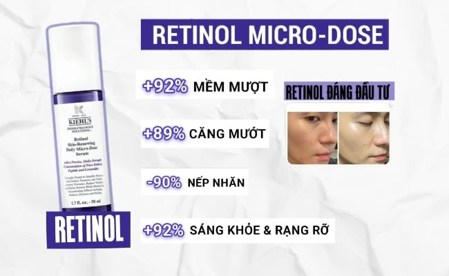 Serum Retinol Tái Tạo & Ngăn Ngừa Lão Hóa Kiehl's Retinol Micro-Dose