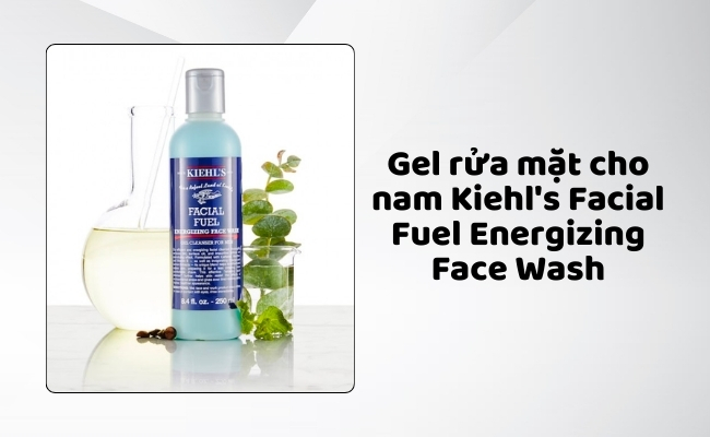 Gel rửa mặt cho nam Kiehl's Facial Fuel Energizing Face Wash