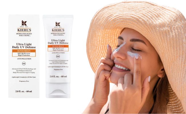 Kem chống nắng Kiehl's Ultra Light Daily UV Defense Aqua Gel bảo vệ da lão hóa sớm