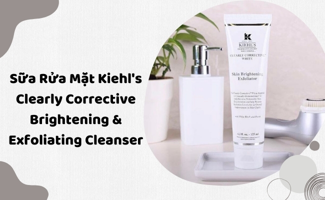 Sữa Rửa Mặt Kiehl's Clearly Corrective™ Brightening & Exfoliating Cleanser