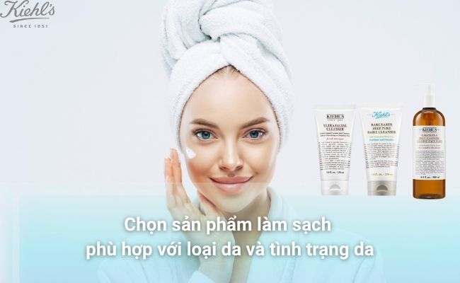 Chọn sản phẩm làm sạch phù hợp với loại da