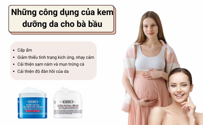 Kem dưỡng giúp cải thiện các vấn đề da liễu thường gặp khi mang thai