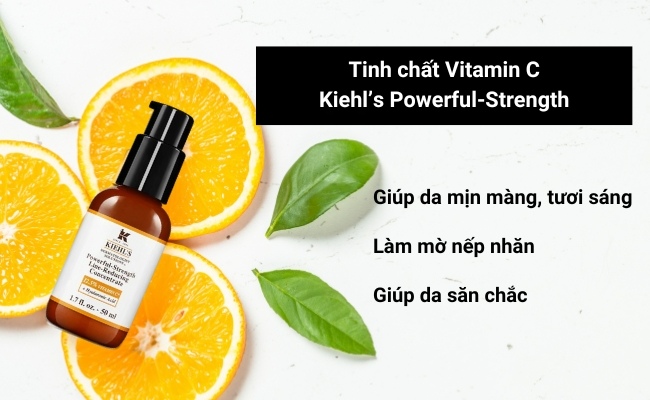 Serum Vitamin C đậm đặc Kiehl's Powerful-Strength Line-Reducing Concentrate
