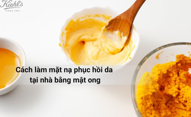 Mặt nạ mật ong kết hợp tinh bột nghệ giúp phục hồi da hiệu quả